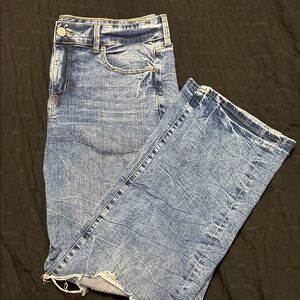 Torrid Wide Leg Distressed Jeans